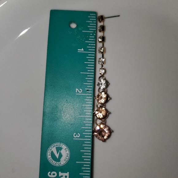 Call it Spring Dangling Rhinestone Earrings - Picture 6 of 6